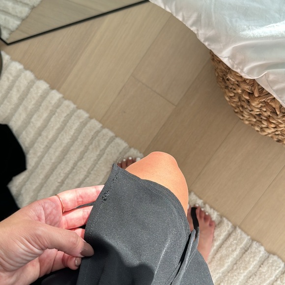 Aqua ruffle front tie dress - Picture 3 of 4